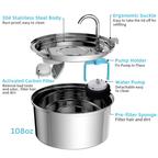 Cat Water Fountain – Automatic Filtered Drinking Fountain