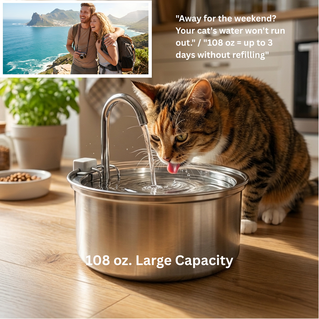 Cat Water Fountain – Automatic Filtered Drinking Fountain